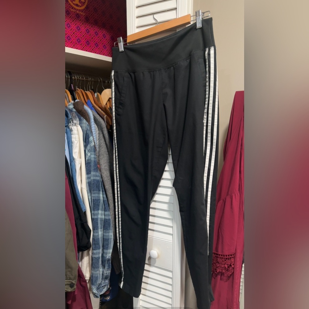 Adidas Black Skinny Leg Joggers